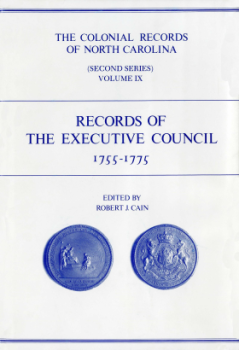 Volume 9 of the NC Colonial Records Project