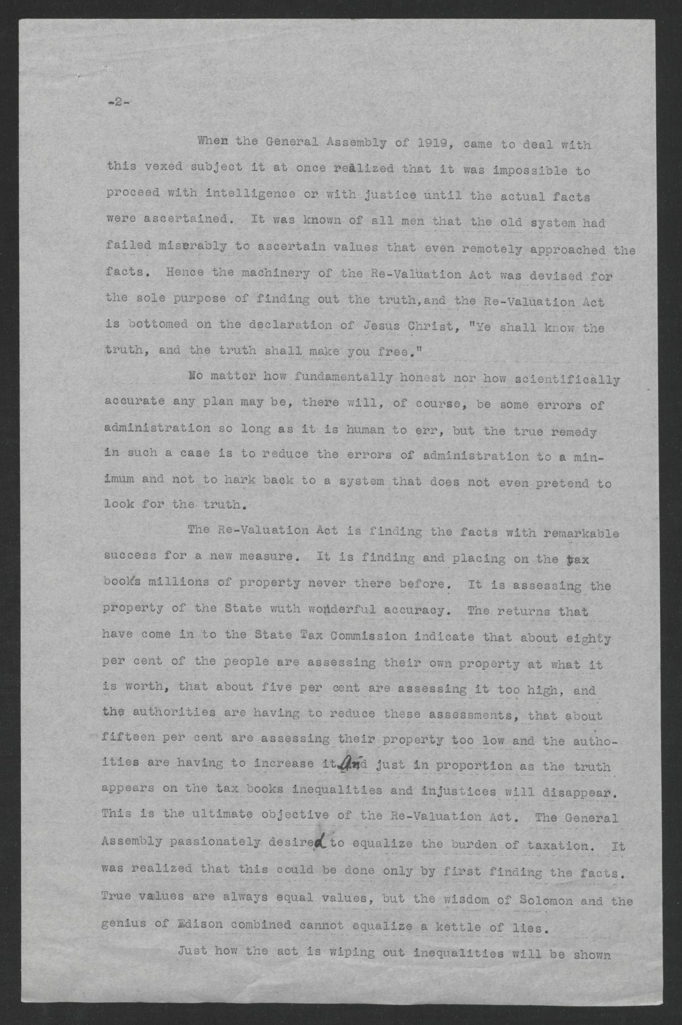 Press Statement by Thomas W. Bickett on the Revaluation Act, February 23, 1920, page 2