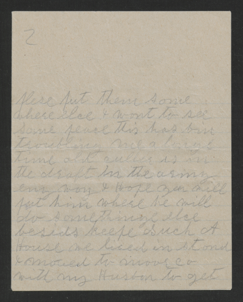 Letter from Mrs. Thomas to Thomas W. Bickett, June 18, 1918, page 2