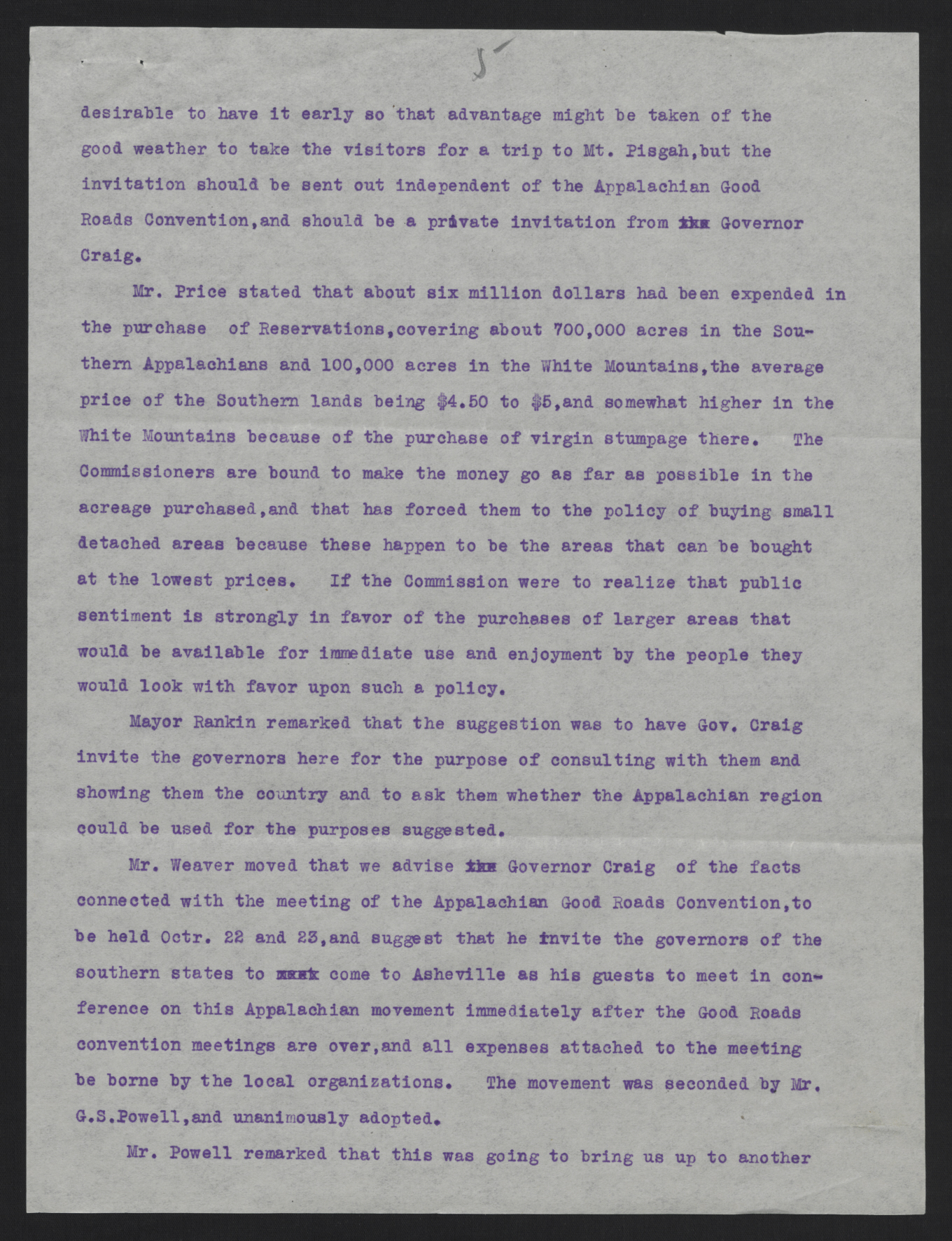 Meeting Minutes of the Greater Western North Carolina Association, 11 October 1913, page 5