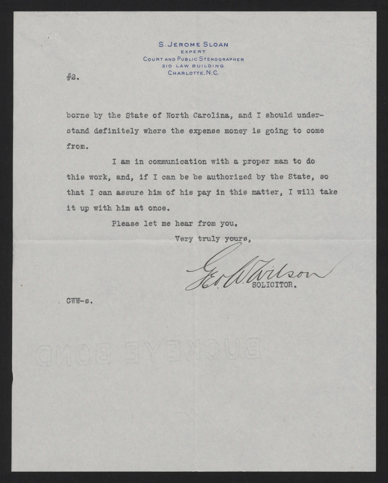 Letter from Wilson to Craig, August 28, 1913, page 2