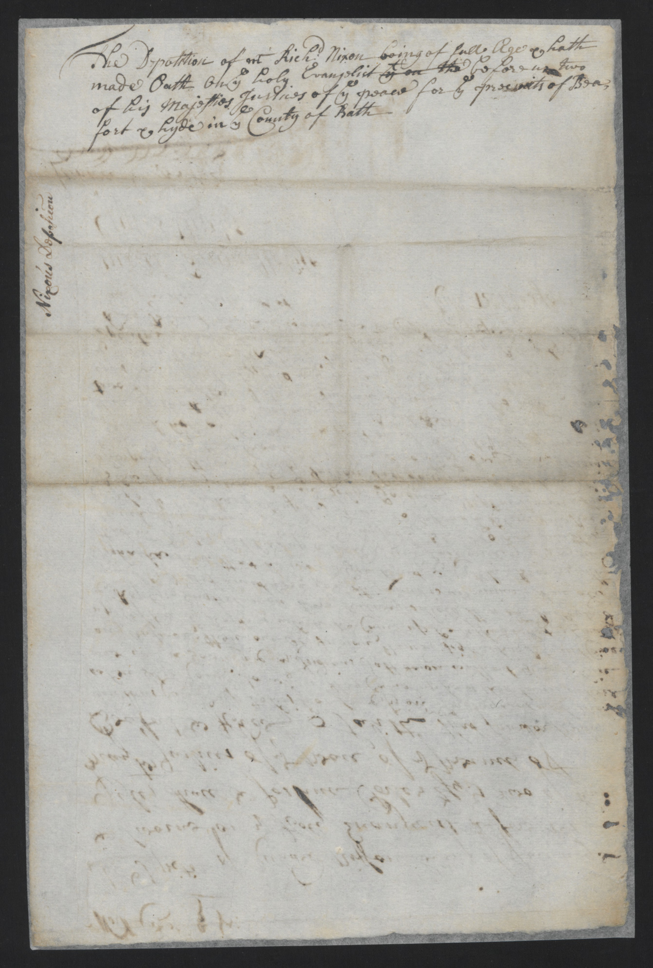 Deposition of Richard Nixon, March 1722, page 2