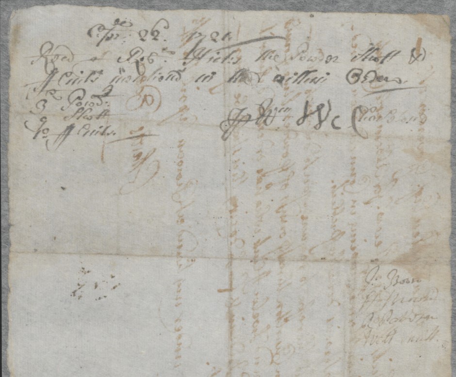 Order from Charles Eden to Robert Hicks, 14 April 1721, page 2