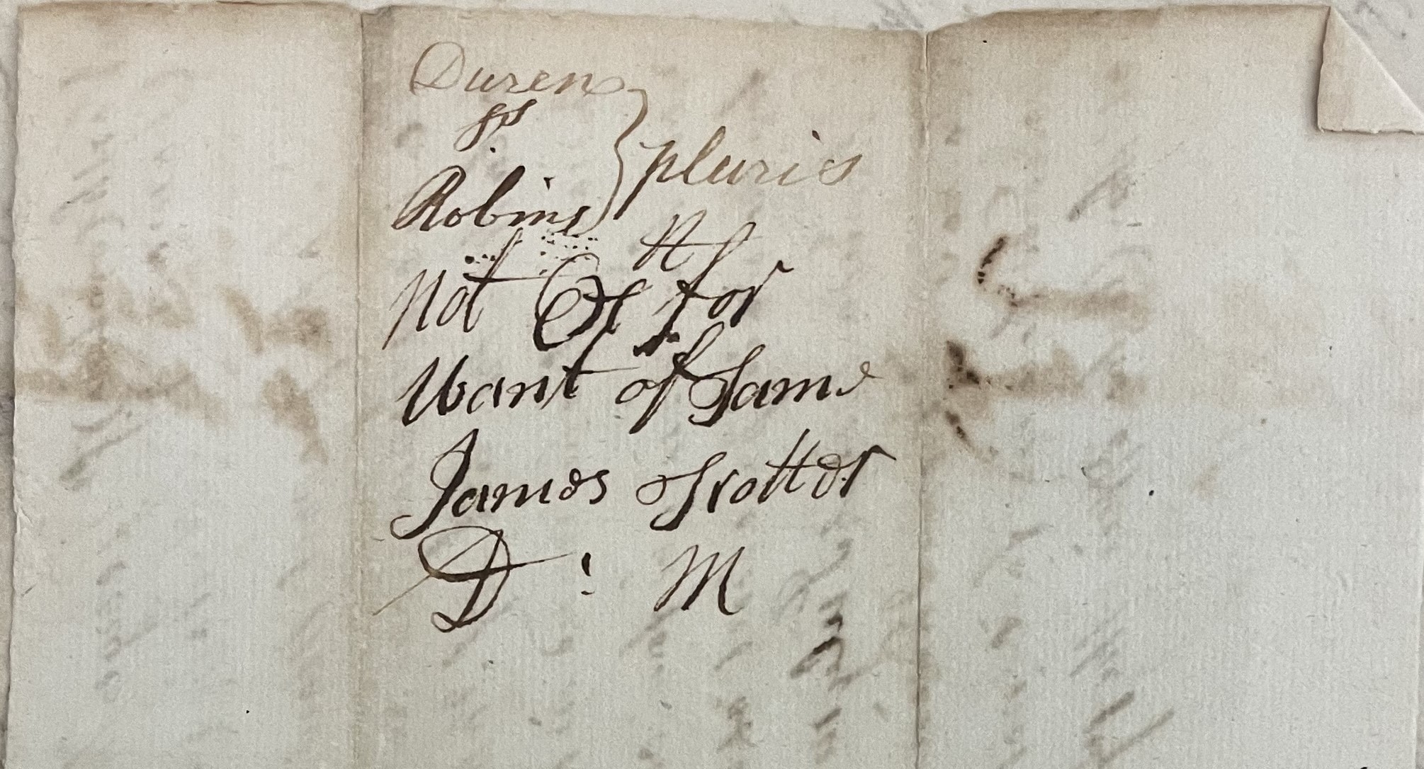 Warrant from James Craven to James Trotter for John Robins, 17 May 1737, page 2