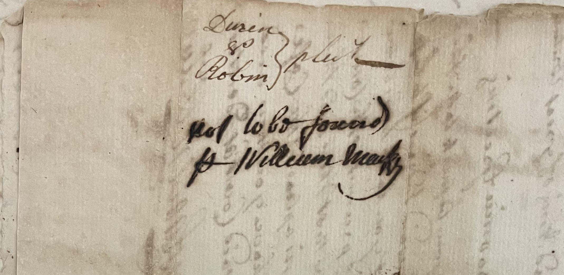 Warrant from James Craven to William Mackey for John Robins, 20 August 1737