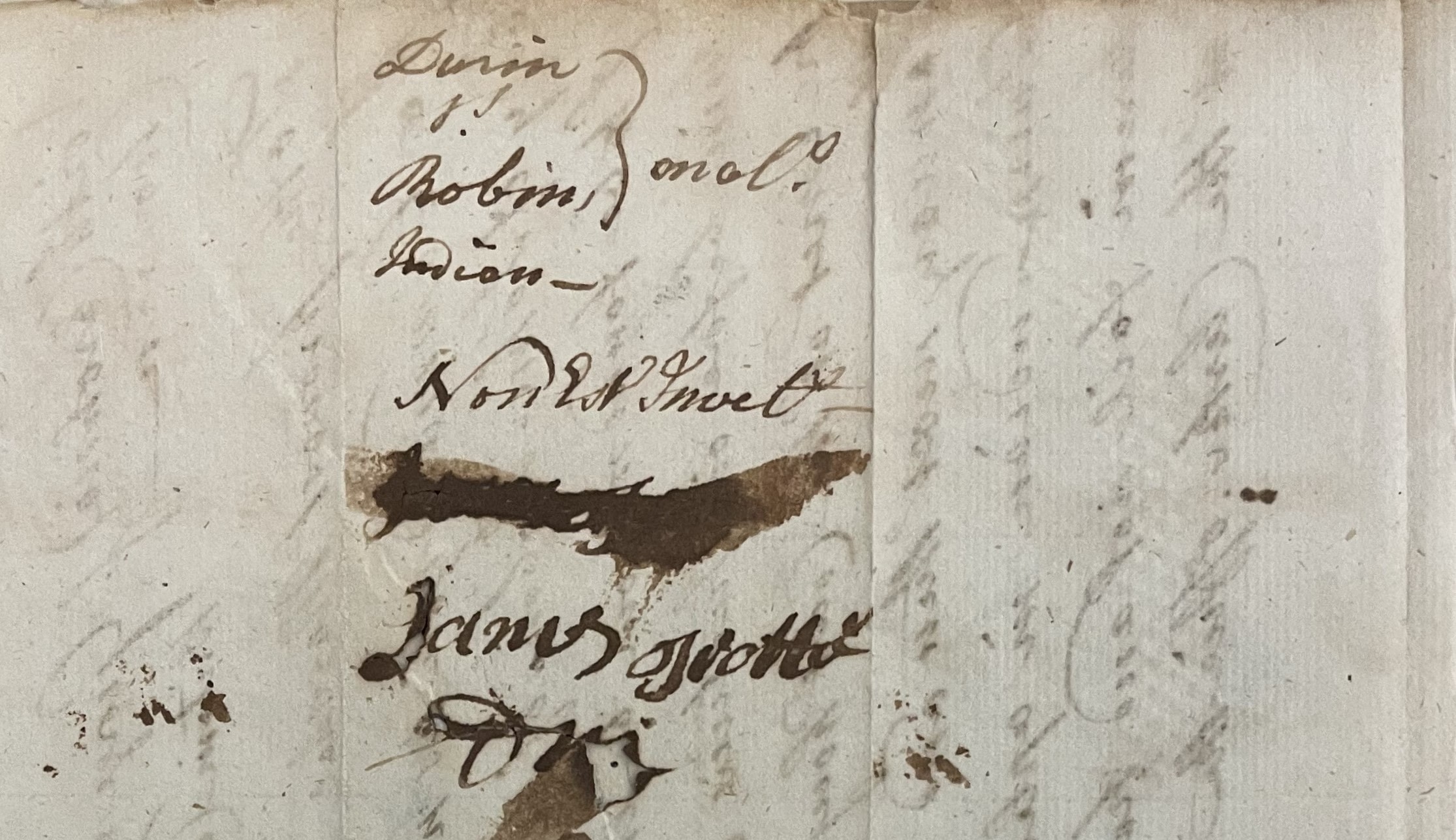 Warrant from James Craven to James Trotter for John Robins, 28 October 1736, page 2