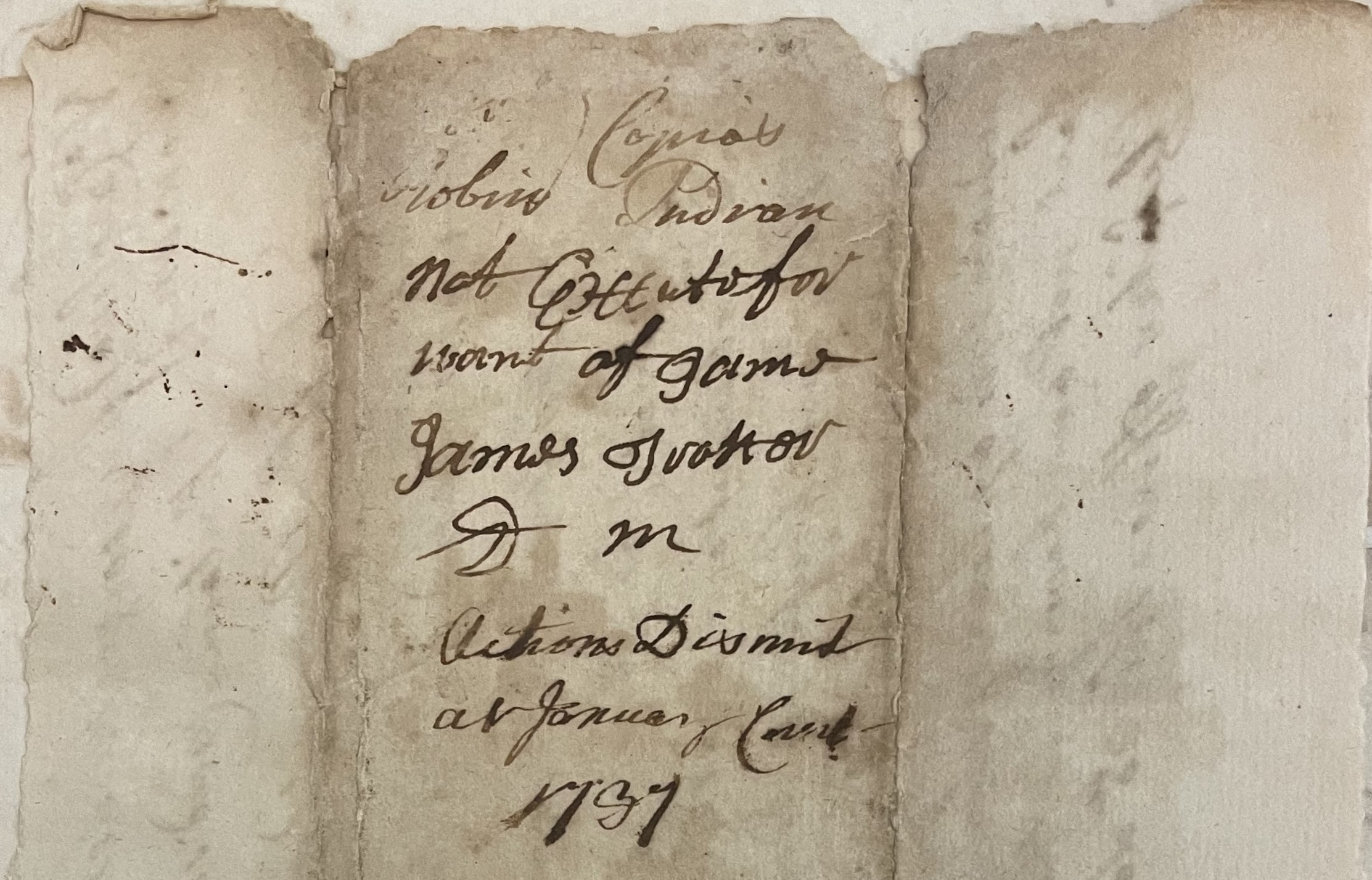 Warrant from James Craven to James Trotter for John Robins, 30 September 1736, page 2