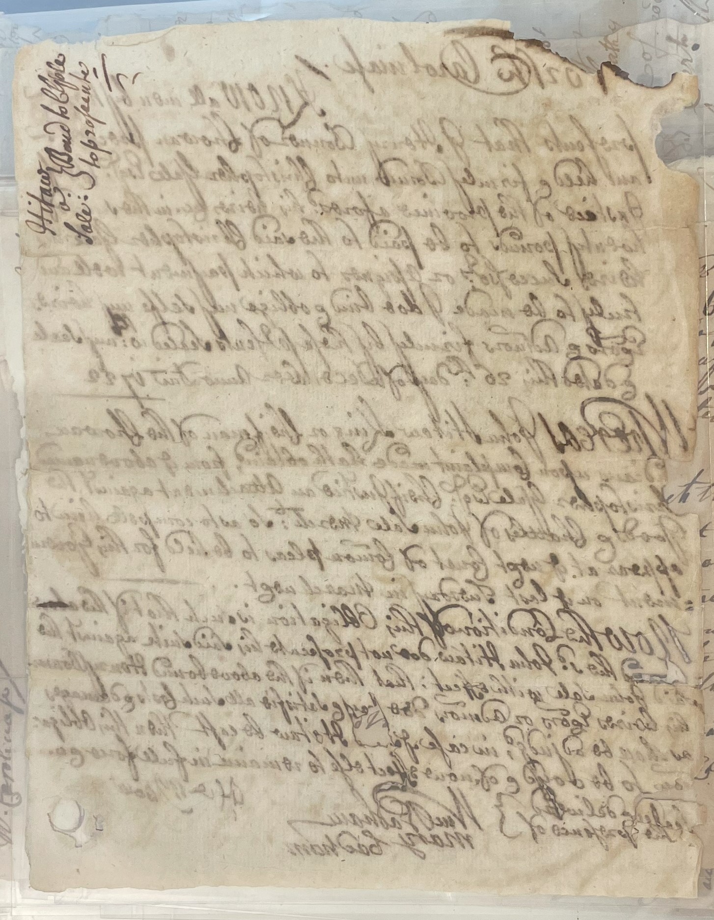 Bond of Prosecution for Henry Bonner, 26 December 1722, page 2